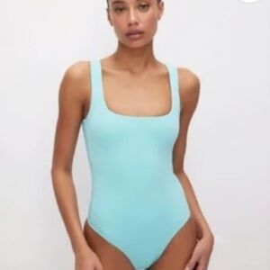 Good American Scuba Tank Bodysuit Aqua Size M